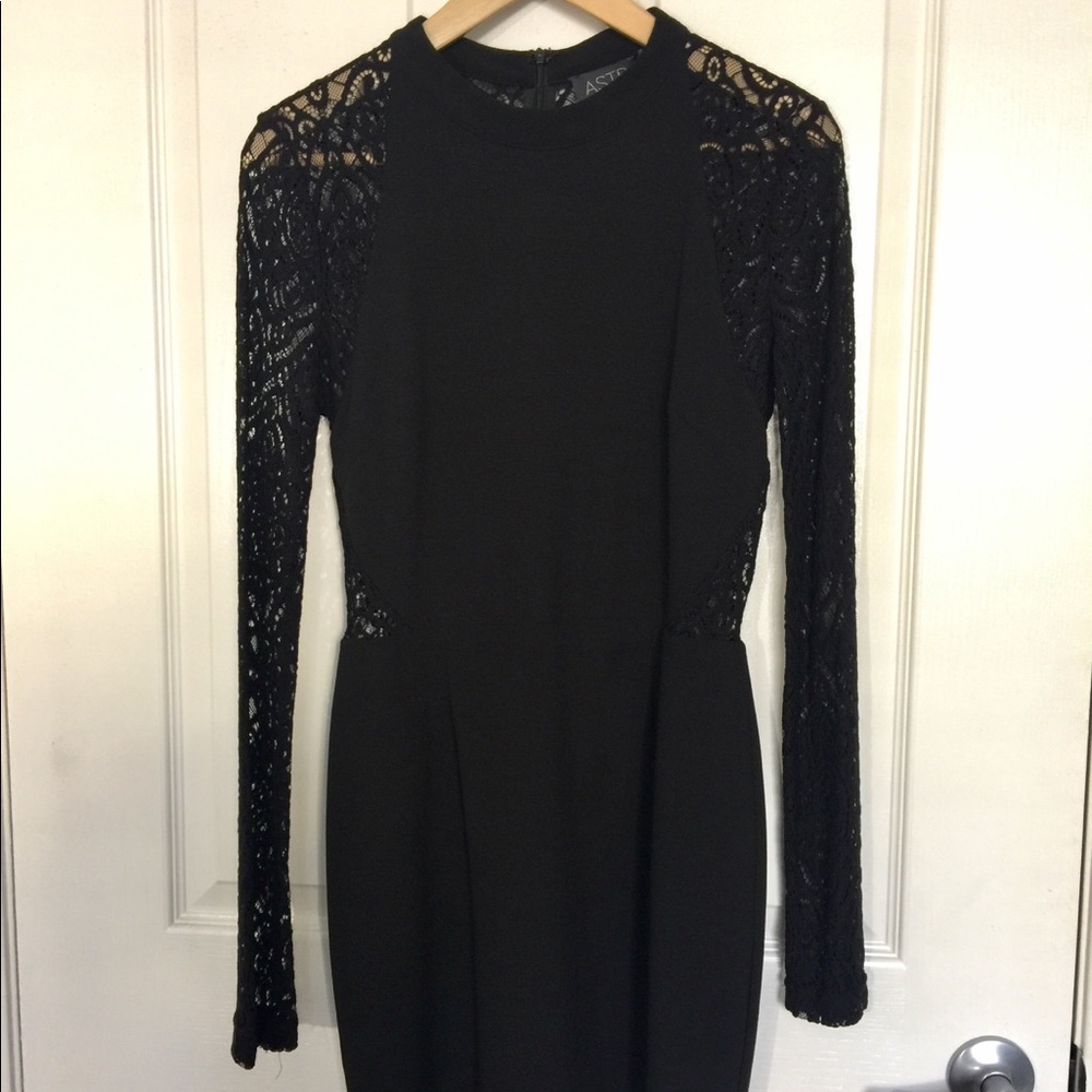 ASTR Black Lace Dress